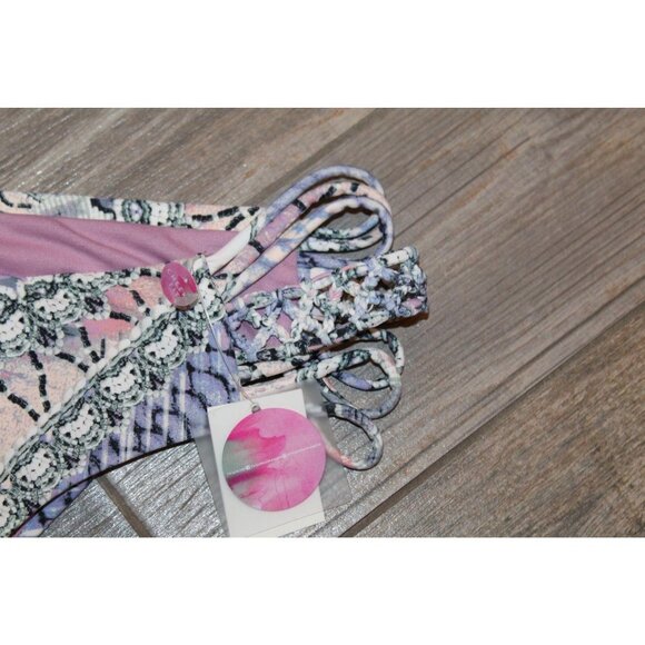 NWT Raisins Tulum Shores Macramé Cheeky Bikini Swimsuit Bottoms XL X-Large Jrs - Picture 8 of 12